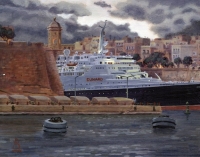 QE2 Farewell to Malta